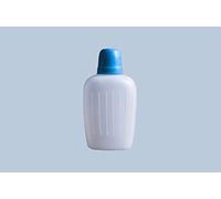 Hünersdorff Bouteille de camping en polyéthylène haute densité 1000 ml, couleur naturelle, avec gobelet bleu