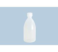 hünersdorff Bouteilles en plastique à remplir avec bouchon à vis en polyéthylène basse densité (incassables et alimentaires), 250 ml, transparentes.