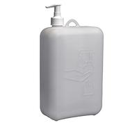 Hünersdorff Distributeur à Pompe 2000 ML, idéal pour Savon ou désinfectant, sans BPA, résistant aux températures, fabriqué en Allemagne, Couleur Naturelle 810260