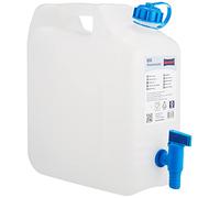 Hünersdorff Nourrices à eau ECO 12 L avec robinet, PE-HD naturel, robinet de vidange fixement monté (bleu) Quantité:1