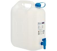 Hünersdorff GmbH 817700 Jerrican à eau ECO PE-HD avec robinet, bleu/transparent - 20l (max.22l)