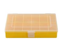 hünersdorff GmbH Boîte à assortiment PP COMPACT, 12 compartiments 170x250x46 mm, jaune