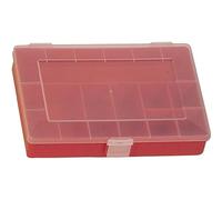 hünersdorff GmbH Boîte à Assortiment PP Compact, 8 compartiments 170X250X46 Mm, Rouge
