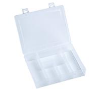 hünersdorff GmbH Boîte à assortiment PP MINI, 5 compartiments 140x180x40 mm, transparent 606100