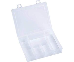 hünersdorff GmbH Boîte à assortiment PP MINI, 5 compartiments 140x180x40 mm, transparent 606100