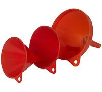 hünersdorff GmbH Hünersdorff Entonnoir 3 Pièces, 140/164/208 mm, rouge, hd-pe, fabriqué en Allemagne