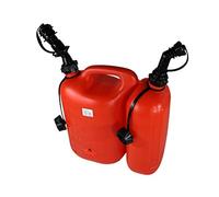 Hünersdorff Jerrycan double avec bec verseur stop rapide 5L+3L - rouge