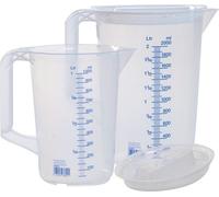 Hünersdorff Jeu de canules de mesure 1x 1000, 1x 2000 ml polypropylène transp...
