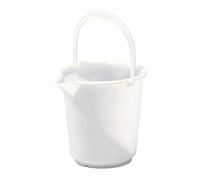 Hünersdorff Seau industriel 10,5 L, rond avec bec verseur couleur naturelle, PE-HD