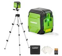 Huepar Niveau Laser avec Trépied 100 cm, Laser Vert à Lignes Croisées 30 m Auto-Nivelant, Niveau Laser pour Pose de Tableaux, Carrelage, Construction et Travaux Intérieurs, Batterie et Sac Inclus