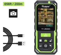 Huepar Télémètre Laser-Caméra Zoom 2X/4X-Haute Précision 200M-Mesureur Laser Rechargeable-Divers Modes Mesure M/In/Ft-LM200C