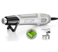 Huepar Tools Décapeur Thermique 500W Pistolet à Air Chaud 2 Réglages Température(350℃/500℃), Protection de Surcharge, Support Pliable, pour Bricolage, Gaines Thermorétractables, Embossage