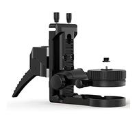 Huepar Upgraded Mounting Clamp with Clip - has 1/4"-20 Male Thread and 5/8"-11 Thread Adapter for Telescoping Pole for Rotary and Line Laser Levels, Adjustable Bracket LP36M-S
