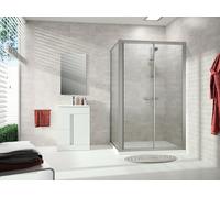 HÜPPE Alpha 2 Paroi latérale, 880x2000mm, entièrement encadrée, A22422055375, Cabines de douche: Couleur du profilé blanc Verre ESG Privatima avec Anti-Plaque