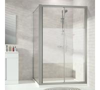 HÜPPE Alpha 2 Porte coulissante, avec élément fixe, pour niche, pour paroi latérale, A22306087375, A22306