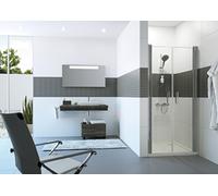 HÜPPE Classics 2 porte battante dans une niche Largeur : 90cm arrêt à gauche et à droite, C23705069373, Cabines de douche: Couleur du profilé verre argent brillant brillant ESG Privatima