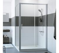 HÜPPE Classics 2 Porte coulissante, avec élément fixe, pour niche, pour paroi latérale, C20408087321, C20408