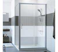 HÜPPE Classics 2 Porte coulissante, avec élément fixe, pour niche, pour paroi latérale, C20416087375, C20416