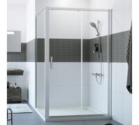 HÜPPE Classics 2 Porte coulissante, avec élément fixe, pour niche, pour paroi latérale, C20421069322, C20421