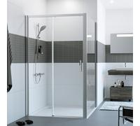 HÜPPE Classics 2 Porte coulissante, avec élément fixe, pour niche, pour paroi latérale, C25301069322, C25301