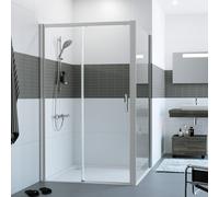 HÜPPE Classics 2 Porte coulissante, avec élément fixe, pour niche, pour paroi latérale, C25301087321, C25301
