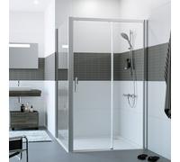 HÜPPE Classics 2 Porte coulissante, avec élément fixe, pour niche, pour paroi latérale, C25615069322, C25615