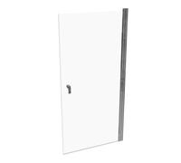 HÜPPE Design pure largeur de porte battante : 100cm d'arrêt à gauche et à droite pour le receveur de douche, 8P0606092321, Cabines de douche: Couleur du profilé verre brillant argent brillant ESG tran