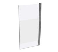 HÜPPE Design pure Pare-bain, 1 élément, largeur 750mm, hauteur 1500mm, 8P1901092375, Cabines de douche: Profil couleur chrome brillant verre ESG Privatima avec ANTI-PLAQUE