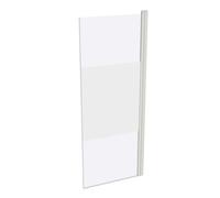 HÜPPE Design pure Paroi latérale mobile à 4 angles pour porte basculante, largeur:75cm hauteur:190cm, fixation gauche & droite, 8P7702182373, Cabines de douche: Couleur du profilé White Edition Verre 