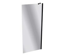 HÜPPE Design pure paroi latérale pour porte basculante Butée gauche et droite pour receveur de douche, 8P1017123380, Cabines de douche: Couleur du profilé Verre noir Edition verre ESG verre miroir