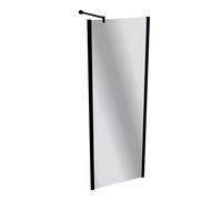 HÜPPE Design pure Paroi latérale, pour porte battante, largeur 700mm, hauteur 1900mm, montage sur receveur de douche et carrelage, 8P1501123381, Cabines de douche: Couleur du profilé Verre édition noi