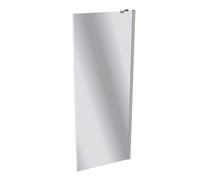 HÜPPE Design pure paroi latérale pour porte battante Largeur : 80cm arrêt à gauche et à droite pour bac à douche, 8P1012087381, Cabines de douche: Profil couleur argent mat verre ESG verre miroir avec