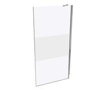 HÜPPE Design pure paroi latérale seule, étrier de stabilisation, ESG 6mm, largeur 1000mm, hauteur 2000mm, butée gauche&droite, 8P1103092375, Cabines de douche: Profil en verre argent brillant brillant