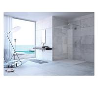 HÜPPE Design pure paroi latérale seule, étrier de stabilisation, ESG 8mm, largeur 800mm, hauteur 2000mm, butée gauche&droite, 8P1121123375, Cabines de douche: Couleur du profil Verre Black Edition ESG