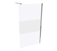 HÜPPE Design pure paroi latérale seule, étrier transversal, ESG 6mm, largeur 1100mm, hauteur 2000mm, butée gauche&droite, 8P1108092375, Cabines de douche: Profil en verre argent brillant brillant ESG 