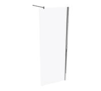 HÜPPE Design pure paroi latérale seule, étrier transversal, ESG 6mm, largeur 750mm, hauteur 2000mm, butée gauche&droite, 8P1113092321, Cabines de douche: Couleur du profilé verre brillant argent brill