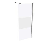 HÜPPE Design pure paroi latérale seule, étrier transversal, ESG 6mm, largeur 800mm, hauteur 2000mm, butée gauche&droite, 8P1105092375, Cabines de douche: Profil en verre argent brillant brillant ESG P