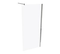 HÜPPE Design pure paroi latérale seule, étrier transversal, ESG 6mm, largeur 900mm, hauteur 2000mm, butée gauche&droite, 8P1106092322, Cabines de douche: Couleur du profilé verre brillant argent ESG c