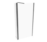 HÜPPE Design pure paroi latérale, simple, avec segment mobile, largeur 1000mm, hauteur 2000mm, butée gauche&droite, 8P1206092322, Cabines de douche: Profil couleur chrome brillant verre ESG clair avec