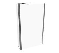 HÜPPE Design pure paroi latérale, simple, avec segment mobile, largeur 1200mm, hauteur 2000mm, butée gauche&droite, 8P1207092322, Cabines de douche: Profil couleur chrome brillant verre ESG clair avec