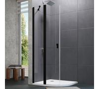 HÜPPE Design pure Porte battante, avec élément fixe, 8P1711123322, 8P1711