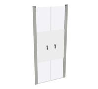Porte battante carrée pure design HÜPPE en niche, largeur : 90 cm hauteur : 2...