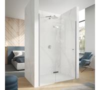 HÜPPE Design pure Porte pivotante, avec élément fixe, pour accès d'angle, pour niche, pour paroi latérale, 8P9003092322, 8P9003