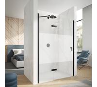HÜPPE Design pure Porte pivotante, avec élément fixe, pour accès d'angle, pour niche, pour paroi latérale, 8P9003123373, 8P9003