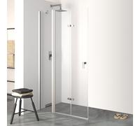 HÜPPE Design pure Porte pliante, avec élément fixe, pour accès d'angle, pour niche, pour paroi latérale, 8P7001092321, 8P7001