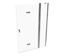 Porte pliante battante pure design HÜPPE, avec segment fixe, fixation côté dr...