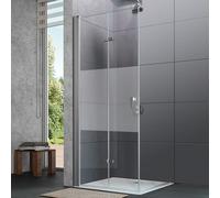 HÜPPE Design pure Porte pliante, pour accès d'angle, pour niche, pour paroi latérale, 8P0801087375, 8P0801