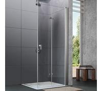 HÜPPE Design pure Porte pliante, pour accès d'angle, pour niche, pour paroi latérale, 8P0911092322, 8P0911