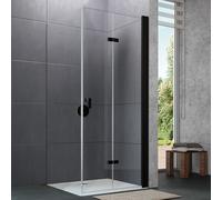 HÜPPE Design pure Porte pliante, pour accès d'angle, pour niche, pour paroi latérale, 8P0911123321, 8P0911
