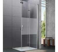 HÜPPE Design pure Porte pliante, pour accès d'angle, pour niche, pour paroi latérale, 8P0916092375, 8P0916